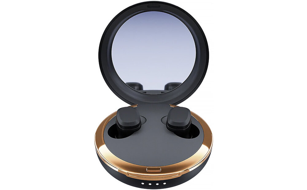 Słuchawki dokanałowe HAPPY PLUGS Adore - Odporne na codzienne warunki, słuchawki z etui ładującym na białym tle