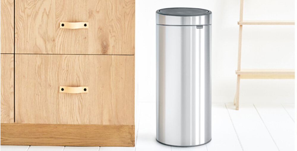 Kosz na śmieci BRABANTIA Platynowy Touch Bin 30L Platynowy latwa obsluga higieniczne i wygodne