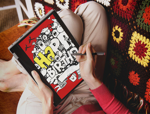 Pracuj i baw się dzięki opcjonalnemu, aktywnemu rysikowi Lenovo Active Pen oraz funkcji Windows Ink