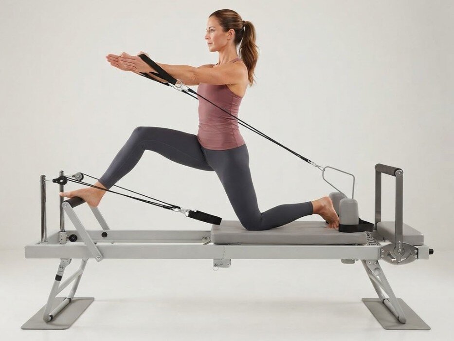 Reformer do pilatesu EXTRALINK Lifestyle PB1001 Biały 