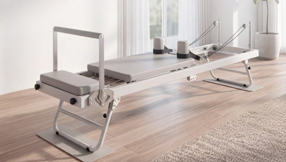 Reformer do pilatesu EXTRALINK Lifestyle PB1001 Biały 