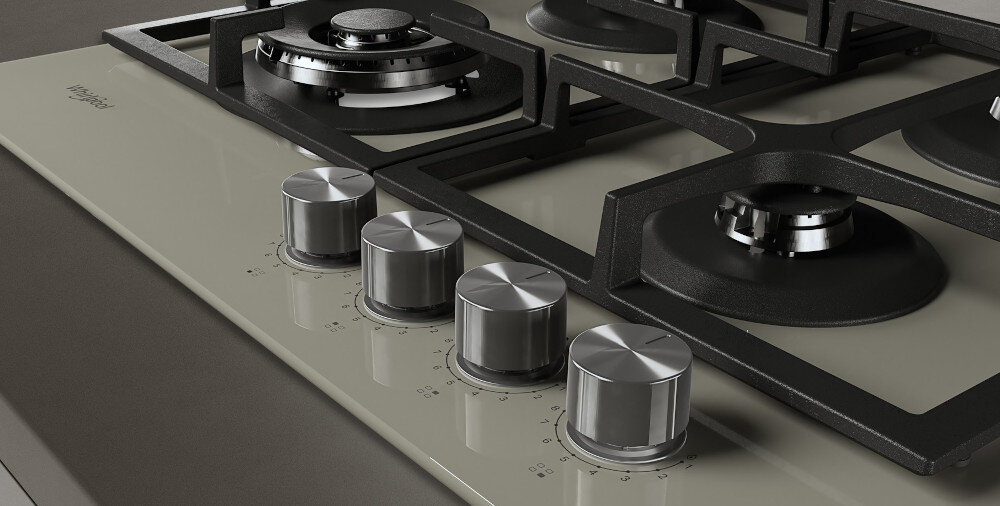 Płyta gazowa WHIRLPOOL GOFL 629/S zapalarka w pokrętle