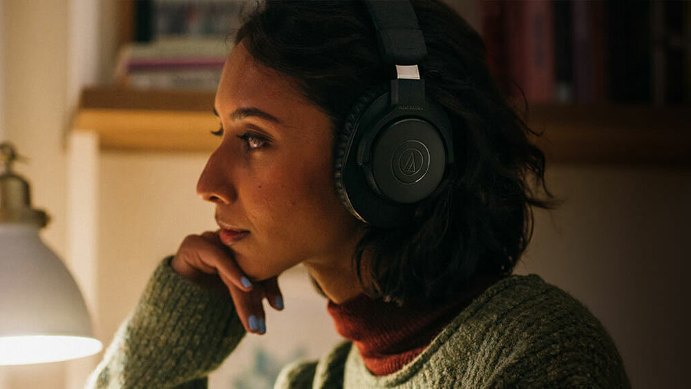 Słuchawki nauszne AUDIO-TECHNICA ATH-M20XBT Czarne waga wygoda użytkowanie regulacja muzyka