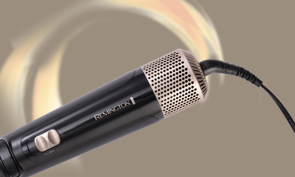 Suszarko-lokówka REMINGTON Blow Dry & Style AS7580 40 mm 1000 W Łatwa w czyszczeniu wygodna w przechowywaniu Zdejmowana kratka szybkie i łatwe czyszczenie pętla do zawieszenia Obrotowy przewód stylizacja