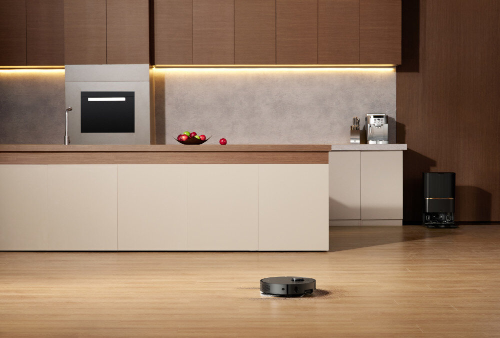 Robot sprzątający DREAME X40 Ultra Complete CleanGenius komfort wygoda troska automatyczne opróżnianie zbiornik kurz automatyczne czyszczenie pady mopujące temperatura antybakteryjny zbiornik na kurz