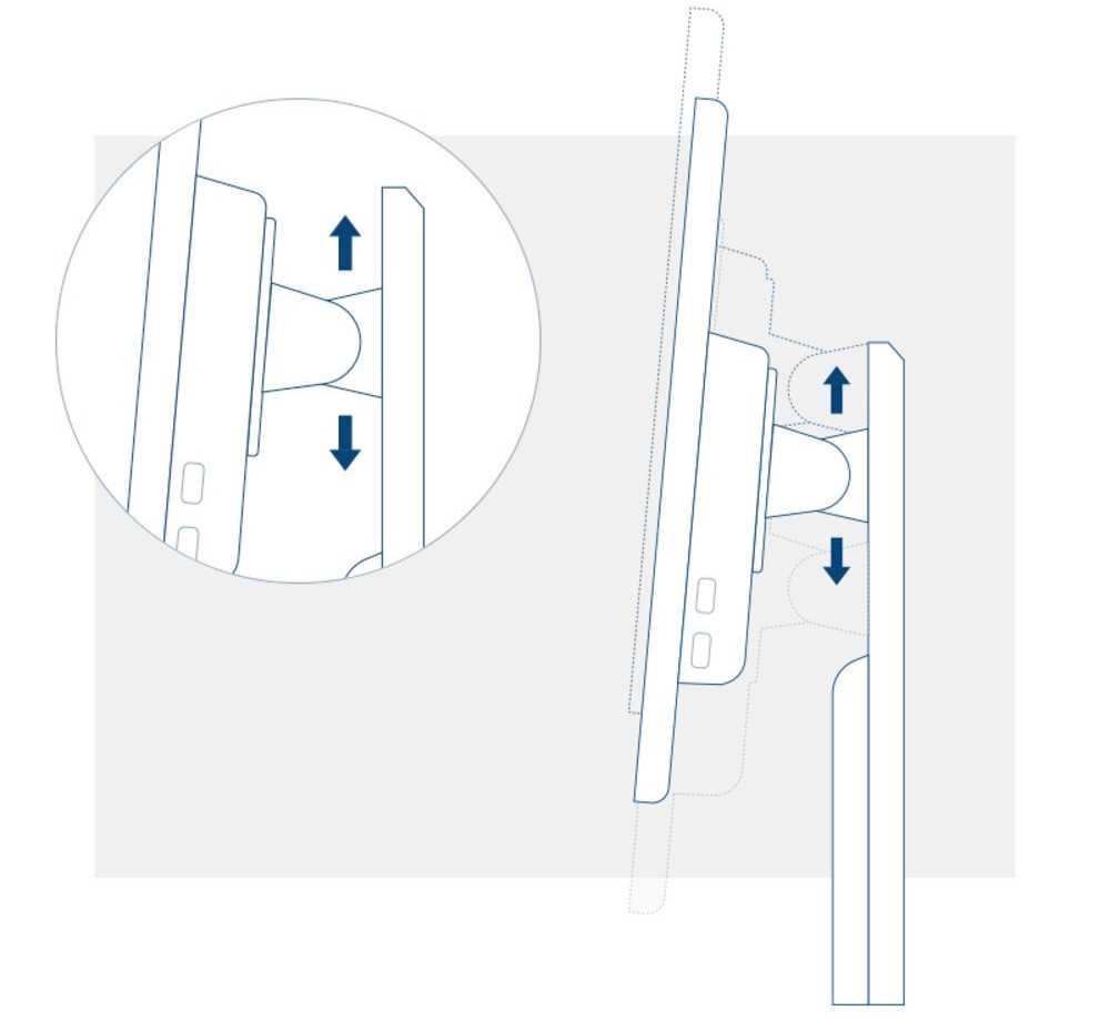 Monitor AOC M2470SWDA2 - Regulacja Pochylenia i Wysokości