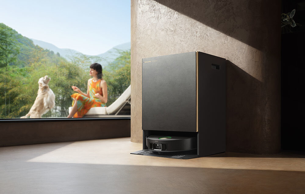 Robot sprzątający DREAME Matrix 10 Ultra Czarny wygląd design prezentacja wizualizacja Czystość bez wysiłku