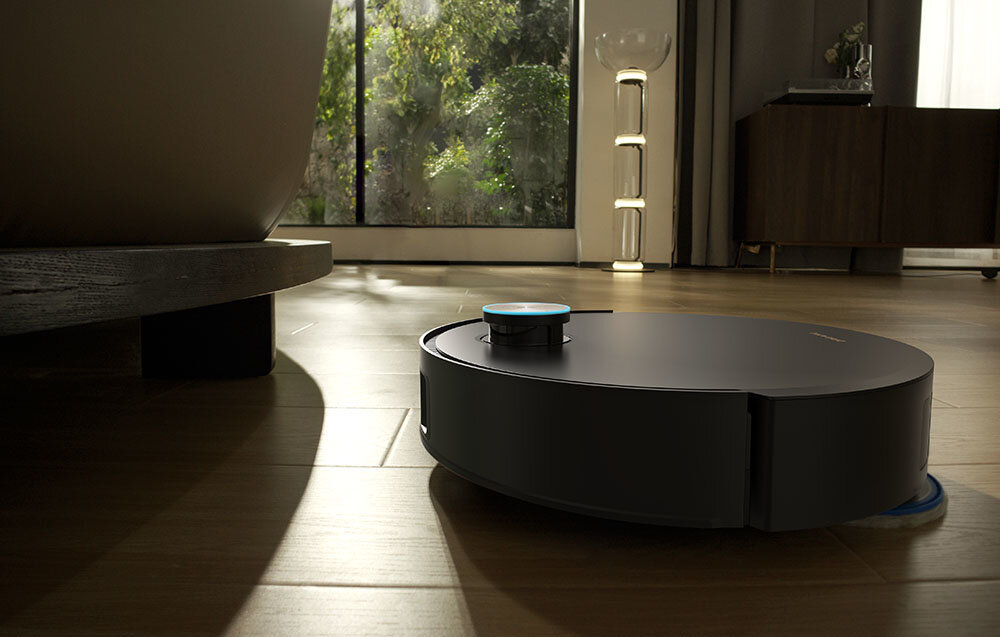 Robot sprzątający DREAME Matrix 10 Ultra Czarny Precyzyjna nawigacja System VersaLift z ruchomym czujnikiem DToF skanowanie otoczenia w 360°  pod niskimi meblami dodatkowe kamery AI trójwymiarowy obraz otoczenia