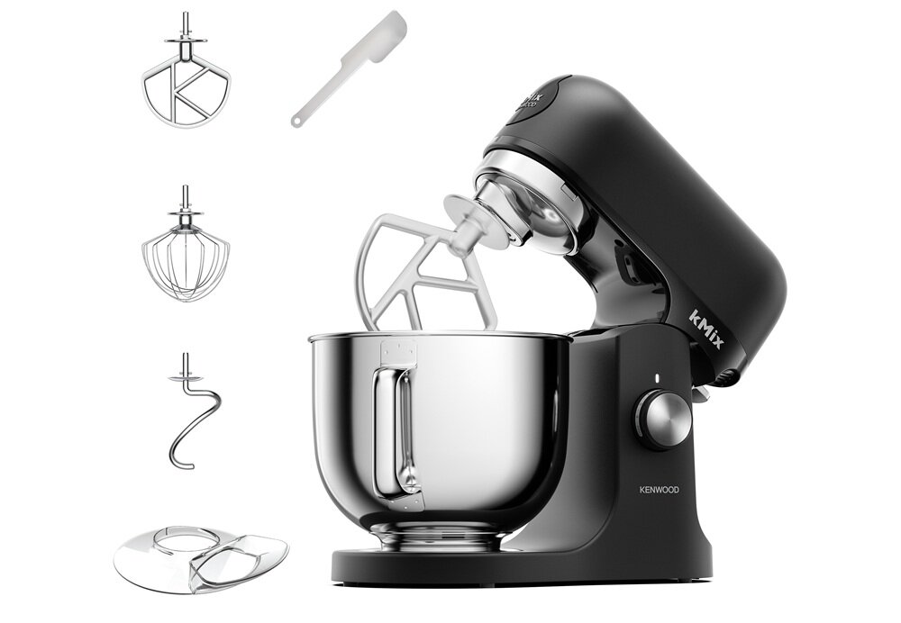 Robot kuchenny planetarny KENWOOD kMix KMX751ABK Czarny 3 mieszadła, do ubijania kremów, trzepaczka, hak do ciasta