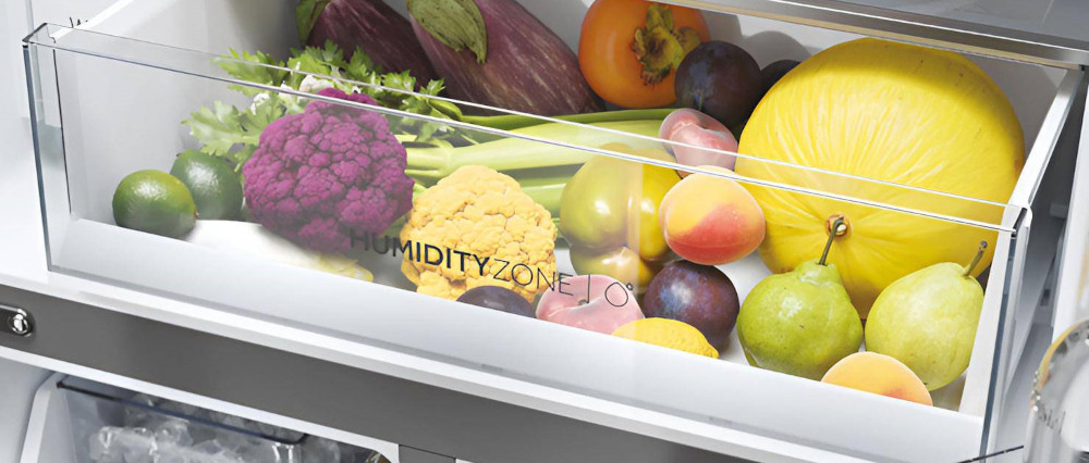 Lodówka HAIER HTW7720DNGW szuflada komora świeżości owoce warzywa mięso ryby temperatura