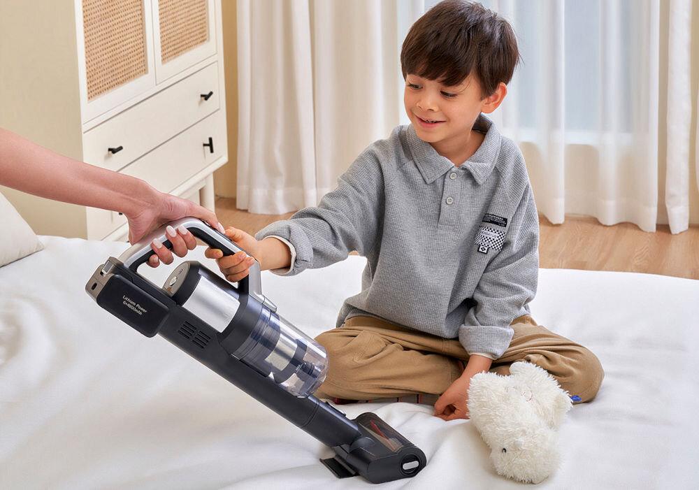 Odkurzacz JIMMY PW11 z aktywnym mopowaniem higiena ekologia zmywalny filtr technologia jonów srebra eliminowanie bakterii trwałe bezpieczne materiały dbanie o dom i planetę 