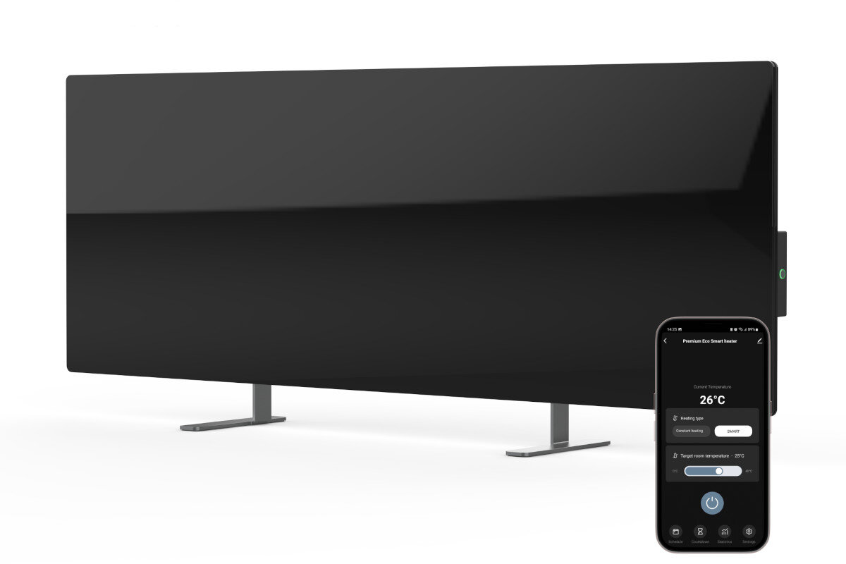 Panel grzewczy AENO AGH0002S Smart Eko Premium Czarny opakowanie zestaw