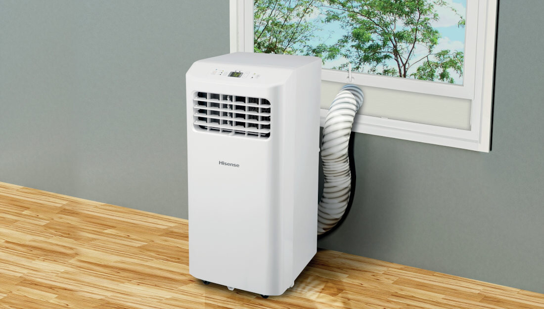 Klimatyzator HISENSE VAPC09 silne chlodzenie cyrkulacja powietrza do 320 m3/h moc 2500W