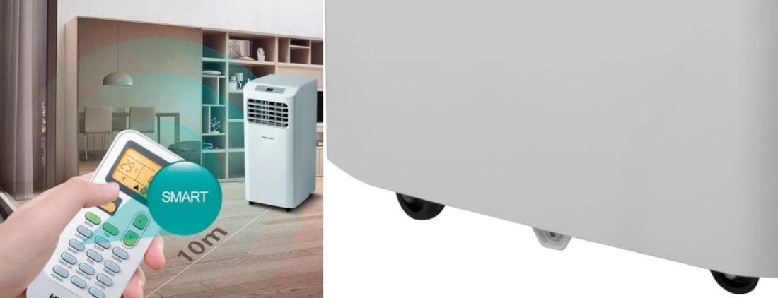 Klimatyzator HISENSE VAPC09 poreczny przemieszczanie