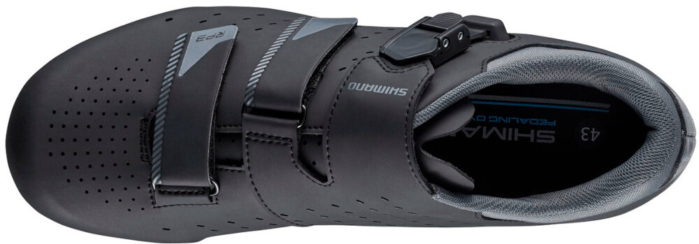 Buty rowerowe SHIMANO SH-RP301SL1 Czarny rozmiar 42 anatomiczna konstrukcja dopasowanie do stopy lekka konstrukcja dopasowany kroj