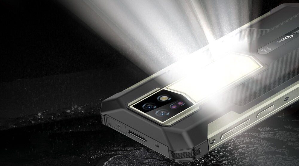 Smartfon ULEFONE Armor 24  22 000 mAh 510 diod LED o mocy do 6 W  latarka pojemność  odporna na wilgoć i trudne warunki 