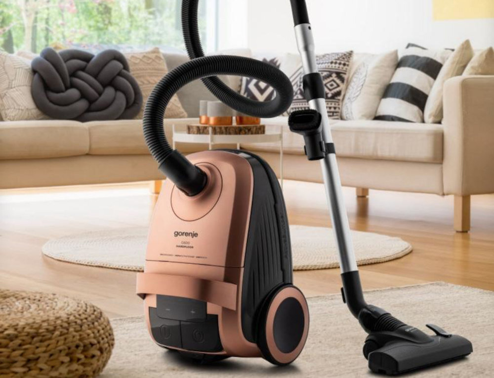 Odkurzacz GORENJE VCE28G6HCO Bezpieczeństwo podłóg Gumowe kółka Parkiet, panele, laminat i płytki zabezpieczone przed rysami