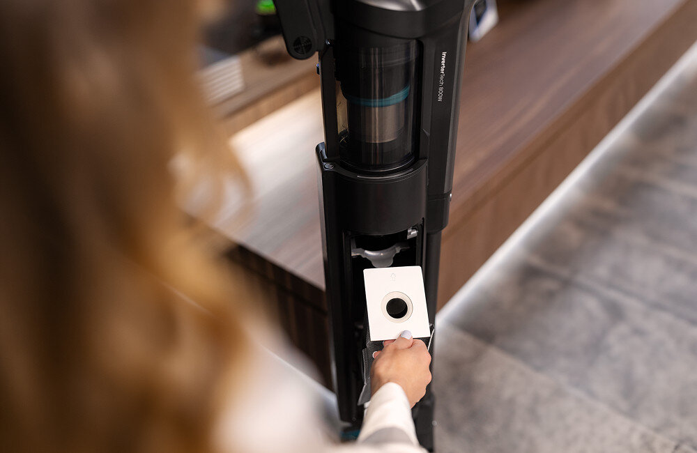 Odkurzacz HISENSE HiMove IX HVC676999DA Higieniczna stacja opróżniania  automatycznie opróżnia pojemnik na kurz szybka wymiana worka