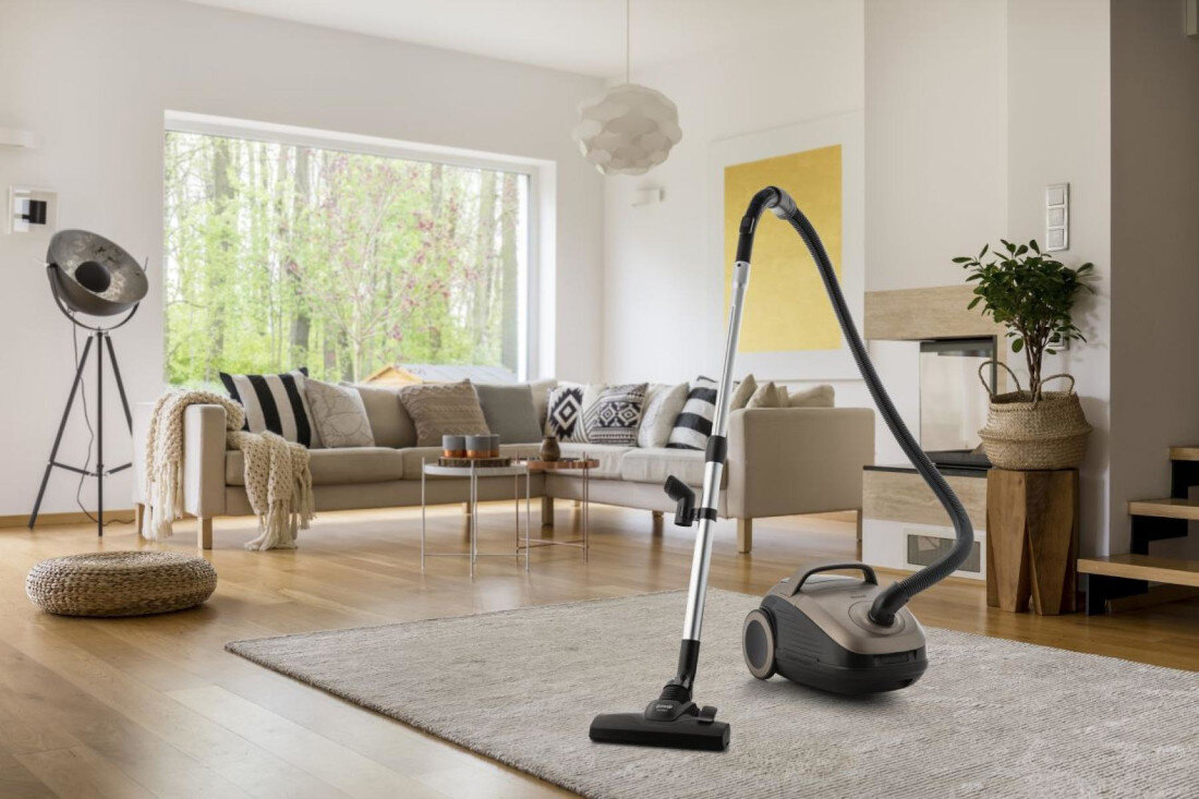 Odkurzacz GORENJE VCE28G6ALLGO wygląd design tło wizualizacja Skuteczne sprzątanie