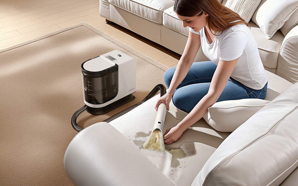 Odkurzacz UWANT Y200 Biały Wysoka moc działania ilnik o mocy 1750 W System pary gotowy po około 35 sekundach