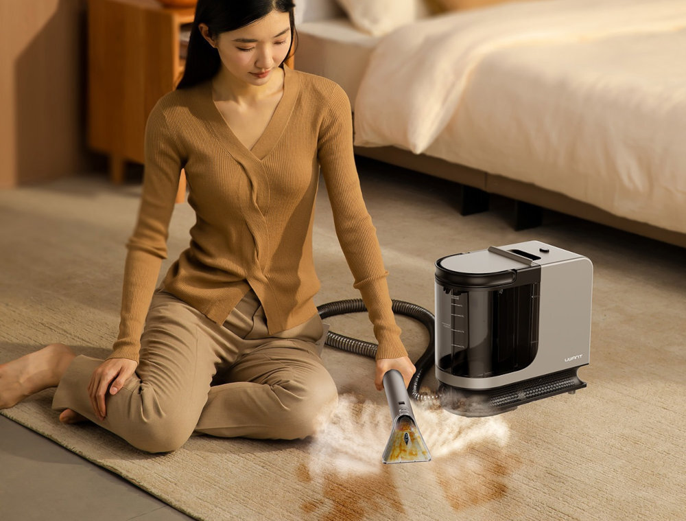 Odkurzacz UWANT Y200S Szary design tło wizualizacja prezentacja Czystość i higiena w domu