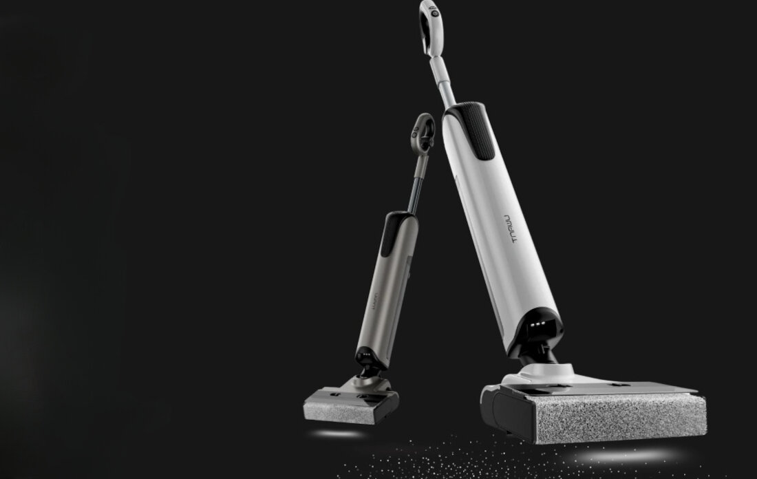 Odkurzacz mopujący UWANT D700 aktywne mycie, separacja wody design tło wizualizacja prezentacja Kompleksowe sprzątanie domu