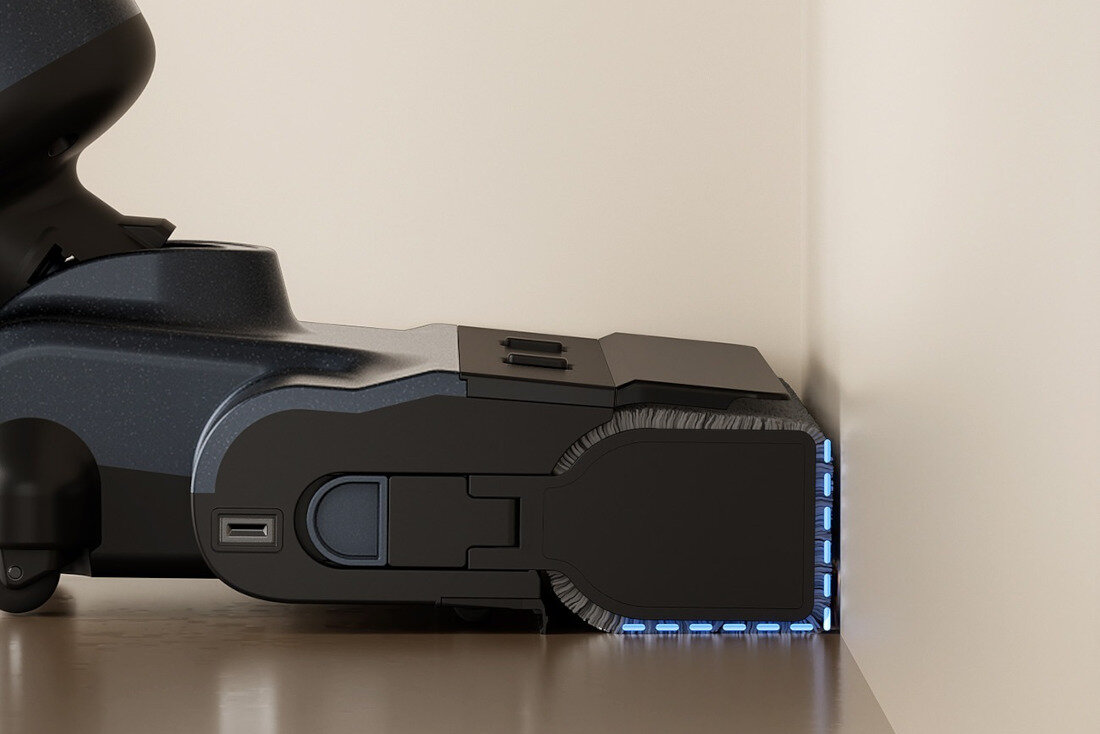 Odkurzacz mopujący UWANT D700 Dokładność przy krawędziach Szczotka D-Shape z technologią Tri-edge z trzech stron Czternaście rolek bez ręcznego szorowania i dodatkowego wysiłku