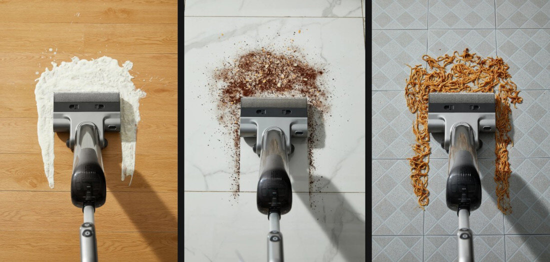 Odkurzacz mopujący UWANT D700 Długi czas pracy akumulator pojemność do 50 minut pracy do 300 m² trzy tryby czyszczenia i trzy poziomy wydajności  dopasowanie działanie ładowanie czas