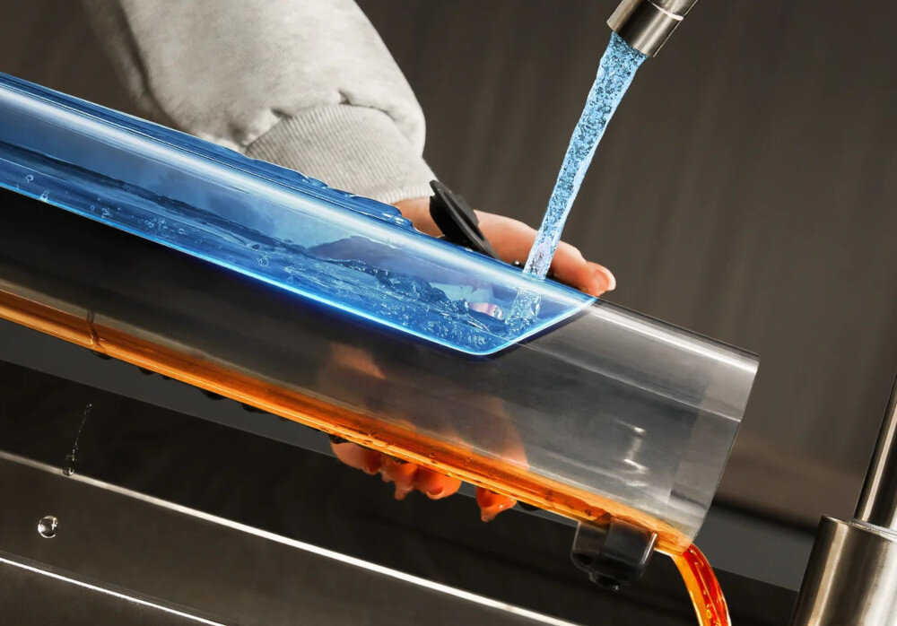 Odkurzacz mopujący UWANT D700 Przemyślana konstrukcja pojemniki pojemność System oddzielania ciała stałego od cieczy Wyświetlacz LED higiena komunikaty głosowe