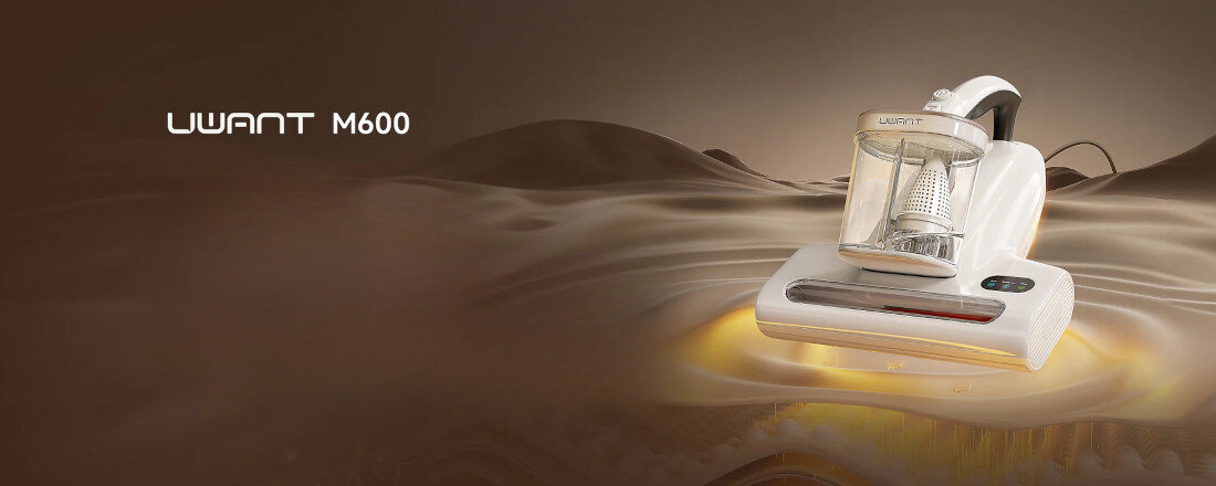 Odkurzacz ręczny UWANT M600 Biały design tło wizualizacja prezentacja Głębokie czyszczenie 3w1