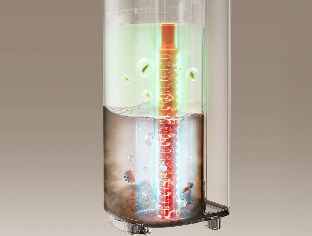 Odkurzacz mopujący UWANT D600 Higieniczny obieg wody Dwa oddzielne zbiorniki na czystą i brudną wodę Wodoodporna szczotka IPX6+ 