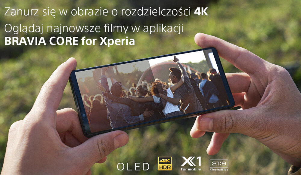 Smartfon SONY Xperia 1 V ekran wyswietlacz aparat czas pracy ladowanie rozrywka