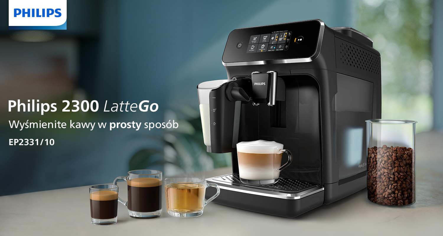 Philips LatteGo 2300 ekspres dostępny w sklepach Media Expert