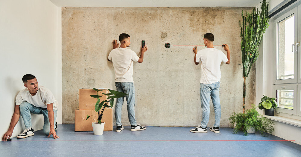 Dalmierz laserowy BOSCH Zamo 06036729Z0 adapter poziomicy wbudowane libelki poziomicy obrot o ± 10°