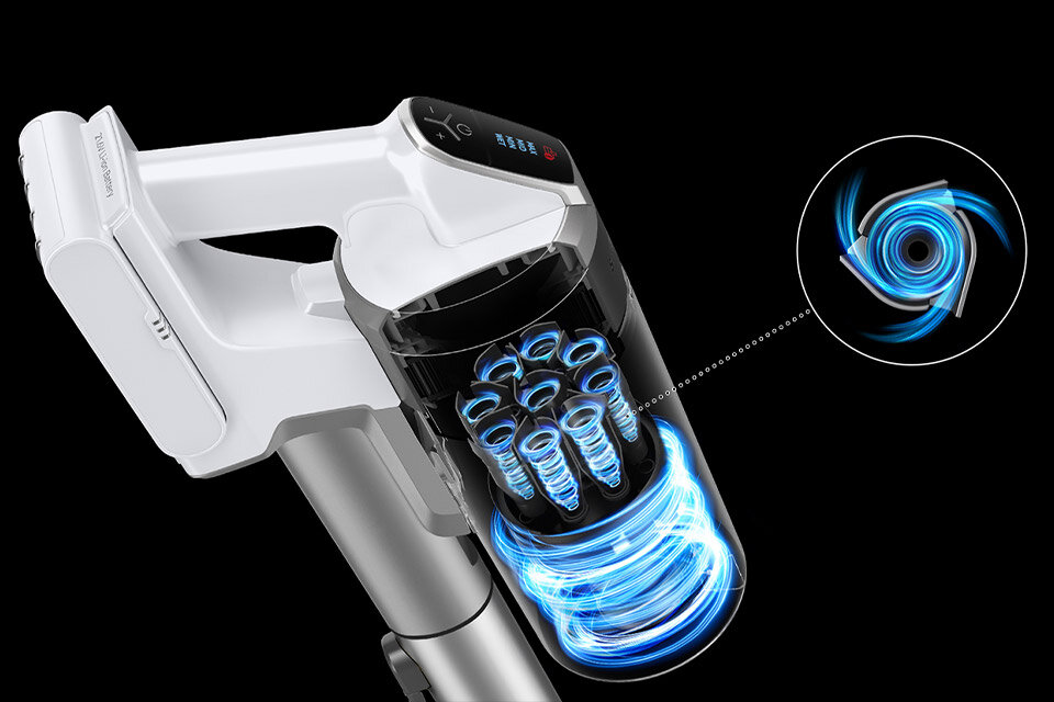 zdjęcie ukazuje elegancki, srebrno-biały odkurzacz Samsung Jet 70 turbo, o którym więcej możesz dowiedzieć się, pytając sprzedawcę Media Expert