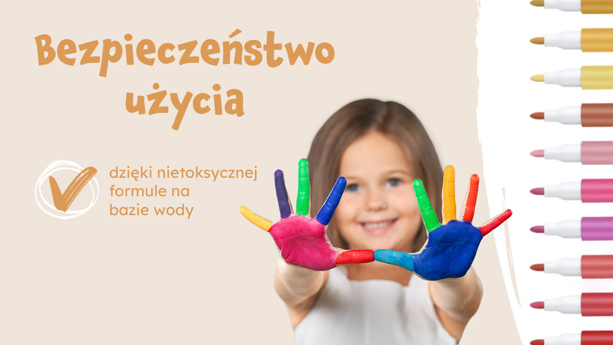 Zestaw markerów akrylowych EXTRALINK (60 sztuk) Bezpieczeństwo i komfort wolny od toksycznych substancji Stabilna obudowa