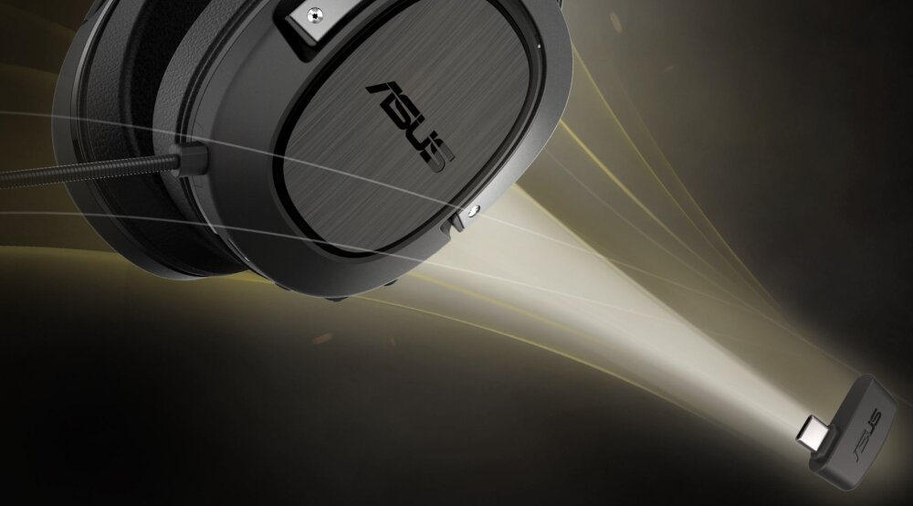 Słuchawki ASUS TUF Gaming H3 Wireless design komfort lekkość dźwięk jakość wrażenia słuchowe ergonomia lekkość sport aktywność podróże czas pracy działanie akumulator komputer gaming realizm dźwięk