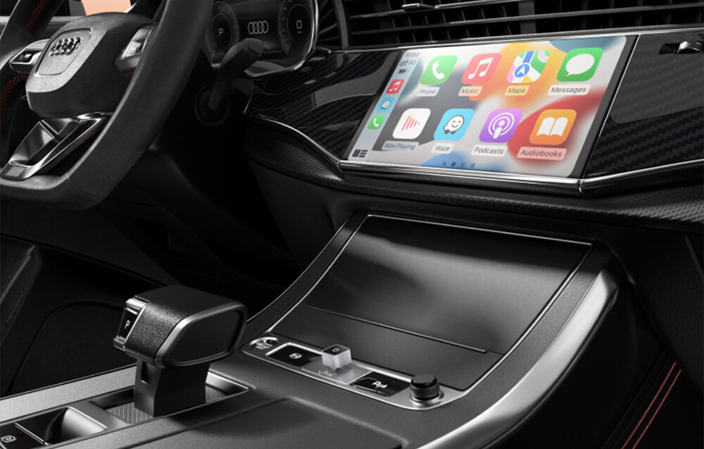 Adapter OTTOCAST CP88-T2 MINI Slim kompatybilny iOS Android Wi-Fi 802.11 a/b/g/n/ac stabilne połączenie, adapter wpięty w port USB w samochodzie