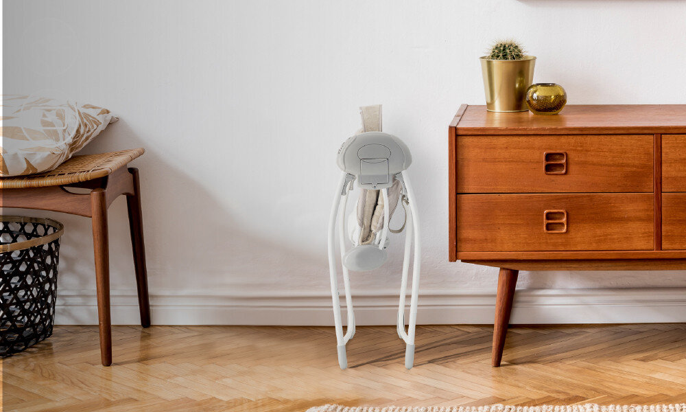 Bujaczek MOMI Liss Beżowy Łatwe składanie konstrukcji Składana rama