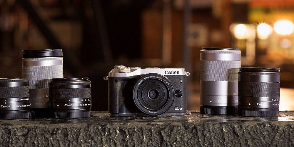 aparat canon EOS M6 filtry filmy