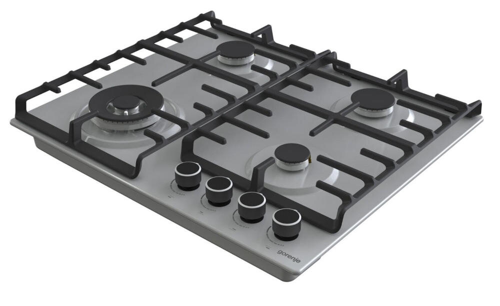 GORENJE-GW642ABX płyta gazowa żeliwny ruszt pole grzewcze