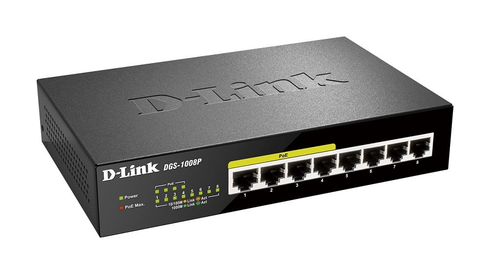 Przełącznik D-LINK DGS-1008P Skos