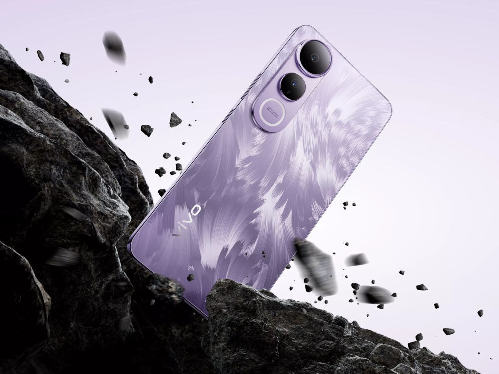 Smartfon VIVO V50 Lite 8/256GB 6.77 120Hz kompleksowa struktura amortyzująca etui szkło certyfikat klasy wojskowej