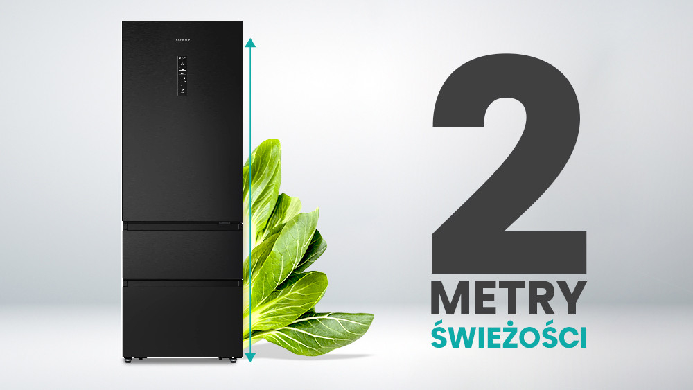 Lodówka HISENSE RT641N4AFE1 2 metry świeżość pojemność innowacja technologia