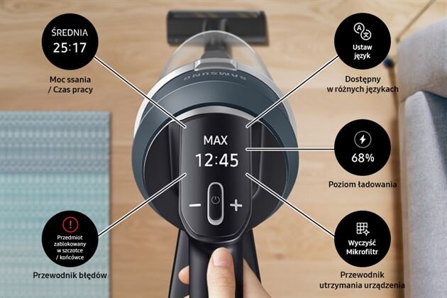 Funkcje intuicyjnego wyświetlacza LED