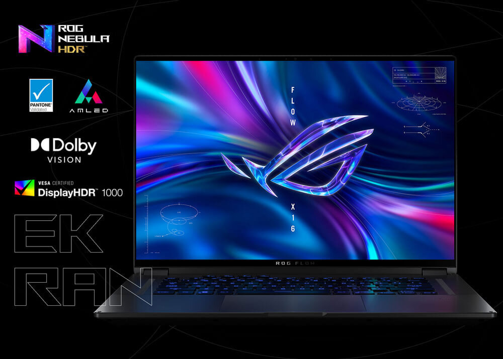 Laptop ASUS ROG Flow X16 - Nebula HDR 