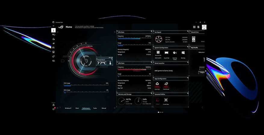 Laptop ASUS ROG Flow X16 - Armoury Crate