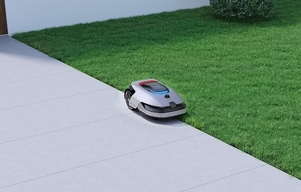 Robot koszący DREAME A2 1200 ogród trawnik robot kosi trawę wzdłuż chodnika automatyczna konfiguracja granic obsługiwana przez AI skanowanie LiDAR ulepszone algorytmy wizyjne sztuczna inteligencja samodzielnie nawiguje i mapuje ogród bez potrzeby instalowania przewodów ograniczających czy stacji bazowej