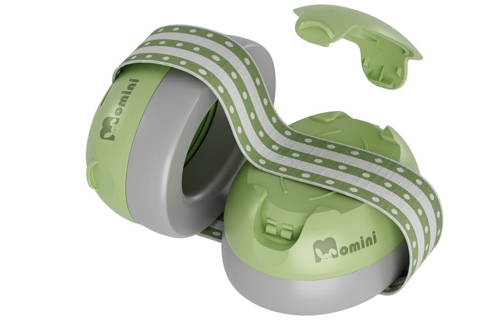 Słuchawki wygłuszające MOMINI Mimi składane mobilne lekkie transport dzieci podróż, słuchawki wygłuszające na białym tle