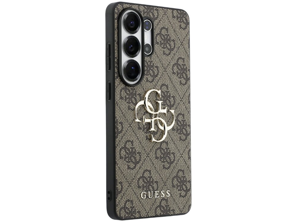 Etui GUESS 4G Big Metal Logo do Samsung Galaxy S26 Ultra Brązowy - metalowy emblem, elegancki, luksusowy